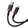Baseus Dura Series 60W USB Type-A to Type-C Fast Charging cable 2m Black/Red