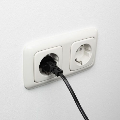 ACT Powercord Euro male - C7 female (angled left/right) 1m Black