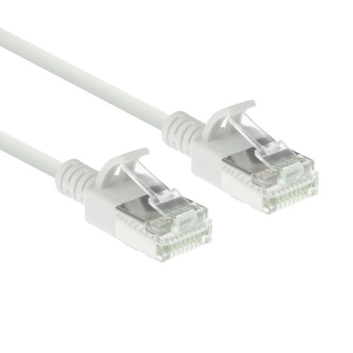 ACT CAT6A U-FTP Patch Cable 0,15m White