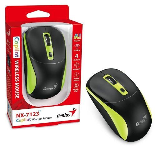 Genius NX-7123 Wireless Mouse Black/Green