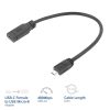 ACT USB Type-C female to USB micro B 2.0 male adapter cable 0,2m Black