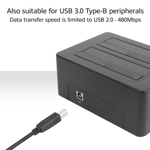 ACT USB Type-C female to USB-B 2.0 printer adapter cable 0,2m Black