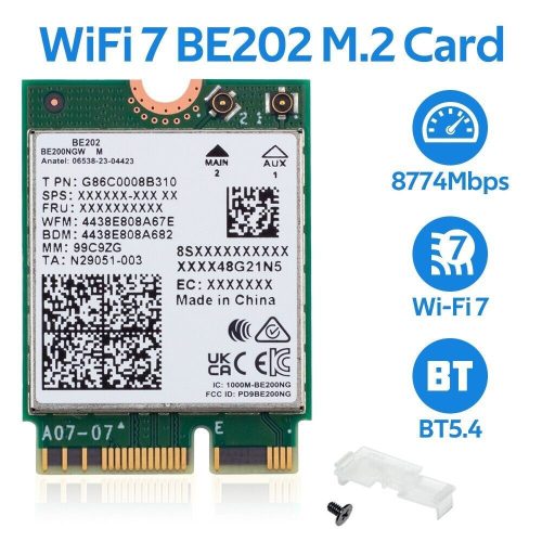 Intel Wi-Fi 7 BE202 2230 2x2 BE+BT No vPro