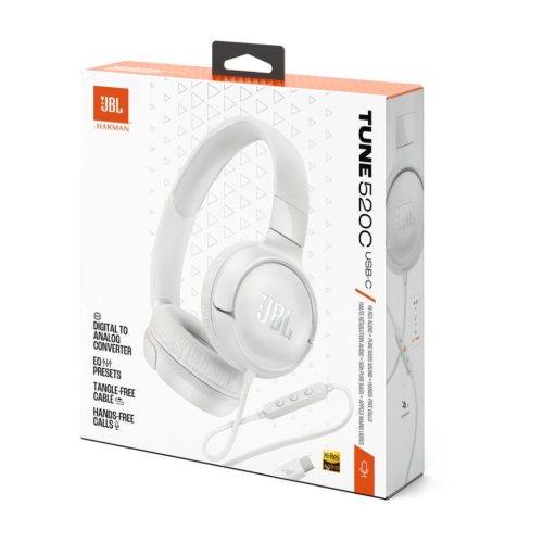 JBL Tune 520C USB-C Headset White