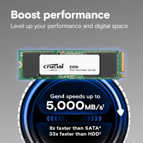 Crucial 2TB M.2 2280 NVMe E100