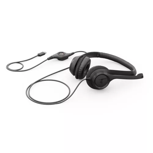 Logitech H390 USB-C Stereo Headset Black