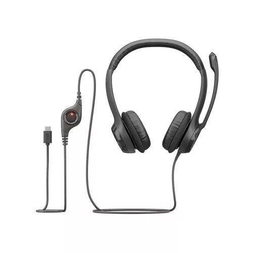 Logitech H390 USB-C Stereo Headset Black