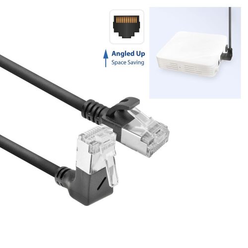 ACT CAT6A U-FTP Patch Cable 1m Black