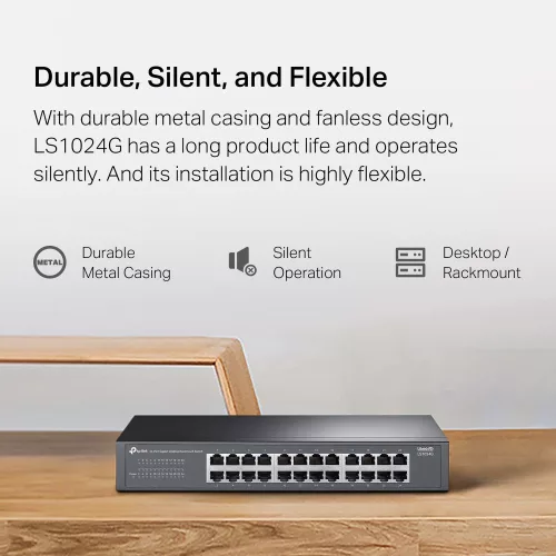 TP-Link LS1024G 24-Port Gigabit Desktop/Rackmount Switch