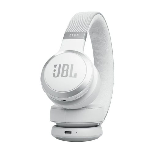 JBL Live 670NC Bluetooth Over-Ear Noise-Cancelling Headset White