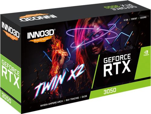 Inno3D GeForce RTX3050 6GB DDR6 Twin X2 V2