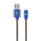 Gembird CC-USB2J-AMCM-2M-BL Premium jeans (denim) Type-C USB cable with metal connectors 2m Blue