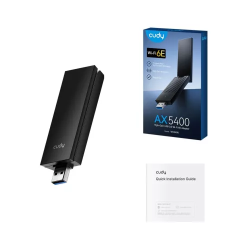 Cudy WU5400 AX5400 High-Gain USB 3.0 Wi-Fi 6E Adapter