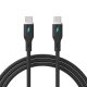 Akyga AK-USB-67 USB-C to USB-C 60W Cable 1m Black