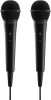 Hama Karaoke Microphone Set Black