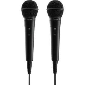 Hama Karaoke Microphone Set Black