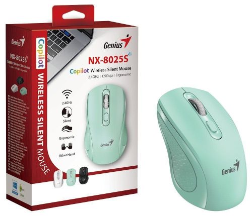 Genius NX-8025S Wireless Mouse Aquamarine