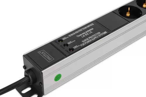 Digitus DN-95438 Túlfeszültségvédő 9DIN 2m Black