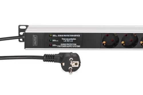 Digitus DN-95438 Túlfeszültségvédő 9DIN 2m Black