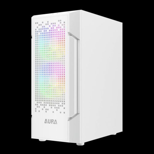 Gamdias Aura GC7 ARGB Tempered Glass White
