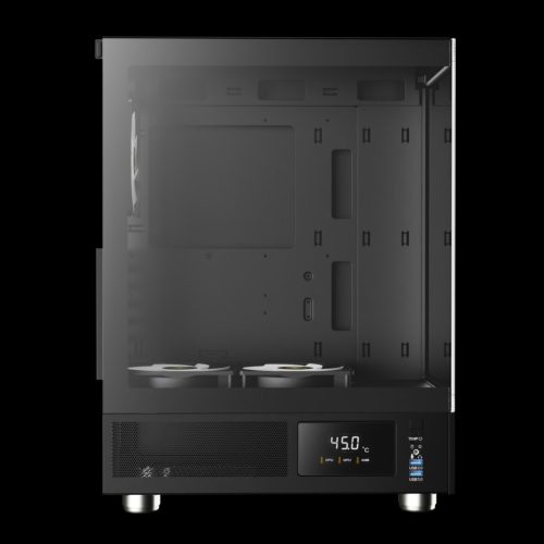 Gamdias Atlas E1 ARGB Tempered Glass Black