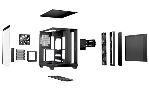 Be quiet! Light Base 500 Tempered Glass Black