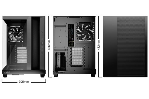 Be quiet! Light Base 500 Tempered Glass Black