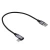 Akyga AK-USB-58 USB A (m) / USB type C (m) 60W Cable 0,3m Black