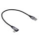 Akyga AK-USB-58 USB A (m) / USB type C (m) 60W Cable 0,3m Black
