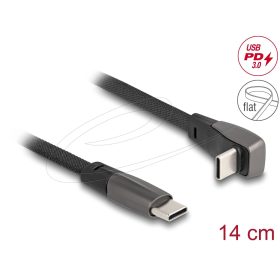   DeLock USB 2.0 USB Type-C male to USB Type-C male 0,14m Black