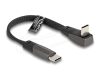 DeLock USB 2.0 USB Type-C male to USB Type-C male 0,14m Black