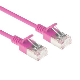 ACT CAT6A U-FTP Patch Cable 0,15m Pink