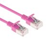 ACT CAT6A U-FTP Patch Cable 0,15m Pink