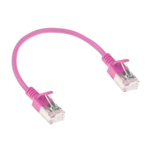 ACT CAT6A U-FTP Patch Cable 0,15m Pink