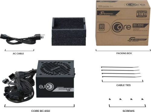 Seasonic 650W 80+ Bronze Core BC-650
