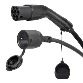 Gembird Type 2 (m) to Schuko (f) Adapter cable 0,5m Black