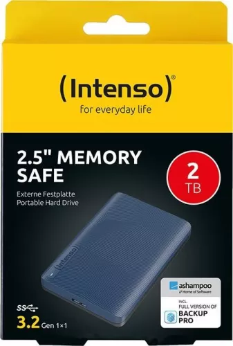 Intenso 2TB 2,5" USB3.2 Memory Safe Blue