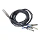 Mikrotik DQ+BC0003-DS+ QSFP56 200G to 4x 50G Breakout Cable 3m Black