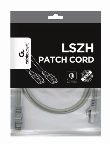 Gembird CAT6A S-FTP Patch Cable 1m Grey