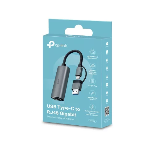 TP-Link UE310C USB Type-C to RJ45 Gigabit Ethernet Network Adapter
