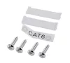 Gembird CAT6 STP 2-port wall mount face plate