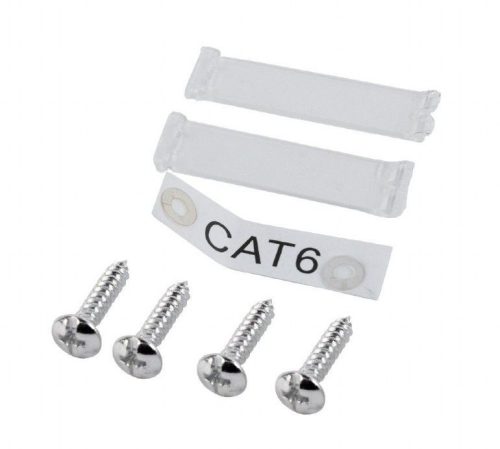 Gembird CAT6 STP 2-port wall mount face plate