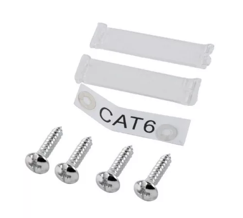 Gembird CAT6 STP 2-port wall mount face plate