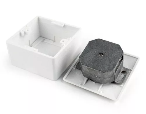 Gembird CAT6 STP 2-port wall mount face plate
