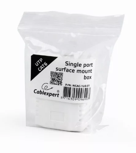 Gembird CAT6 UTP single port surface mount box