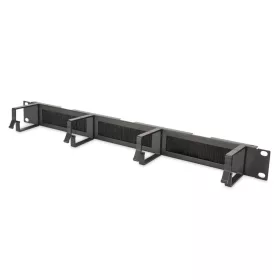   Digitus DN-97663 Cable Management Panel with Brush Entries for 483 mm (19") Cabinets 1U Black