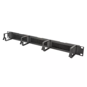   Digitus DN-97663 Cable Management Panel with Brush Entries for 483 mm (19") Cabinets 1U Black