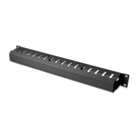   Digitus DN-97617 Cable Management Panel with detachable cover for 483 mm (19“) cabinets 1U Black