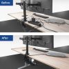 ACT Under-desk cable management tray with clamp mount 40cm Black