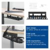 ACT Under-desk cable management tray 40cm Black